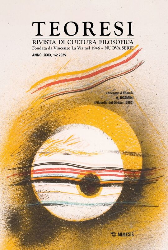 Teoresi 1-2 2025 Rivista di cultura filosofica