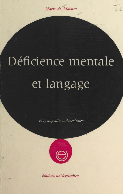 Déficience mentale et langage Approche psychologique et pédagogique