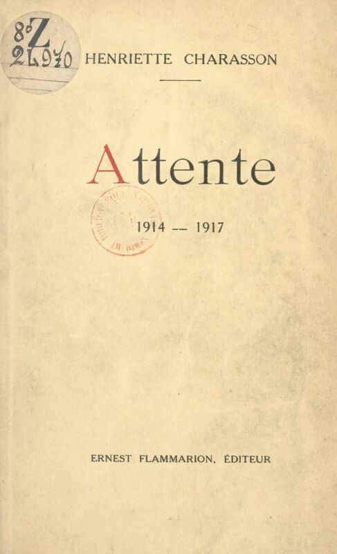 Attente 1914-1917