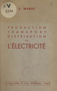 Production, transport, distribution de l'électricité