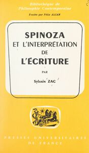 Spinoza et l'interprétation de l'Écriture