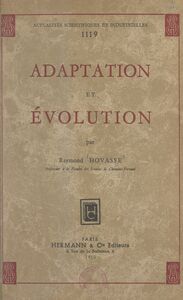 Adaptation et évolution