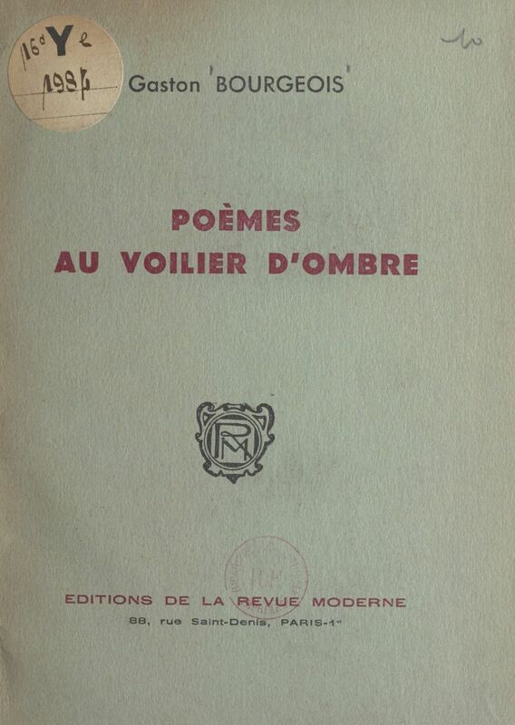 Poèmes au voilier d'ombre