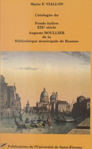 Catalogue du fonds italien XIXe siècle Auguste Boullier