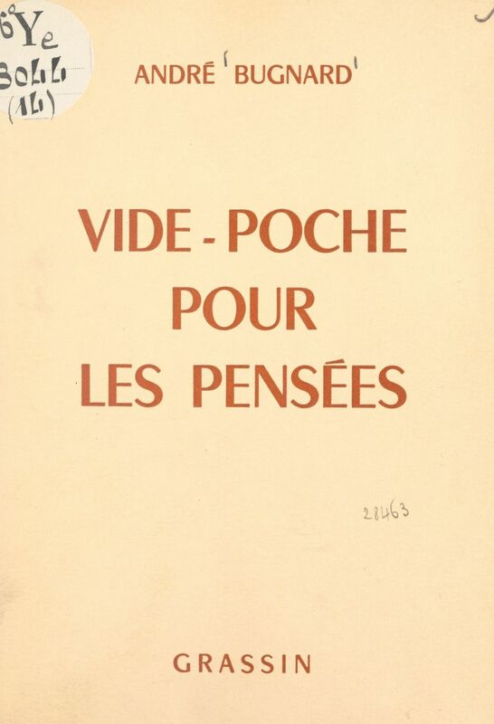 Vide-poche pour les pensées
