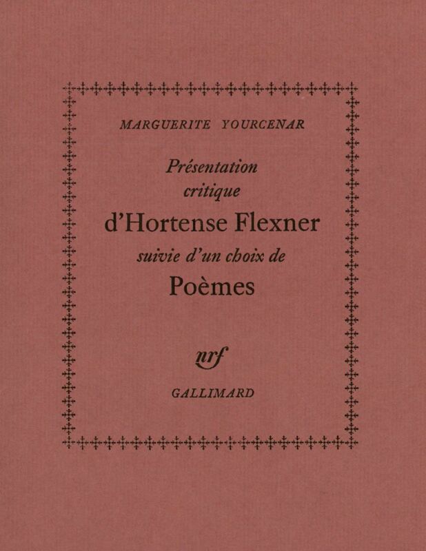 Présentation critique d'Hortense Flexner / Choix de poèmes
