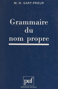 Grammaire du nom propre