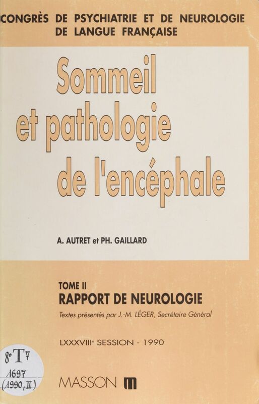 Rapport de neurologie Sommeil et pathologie de l'encéphale