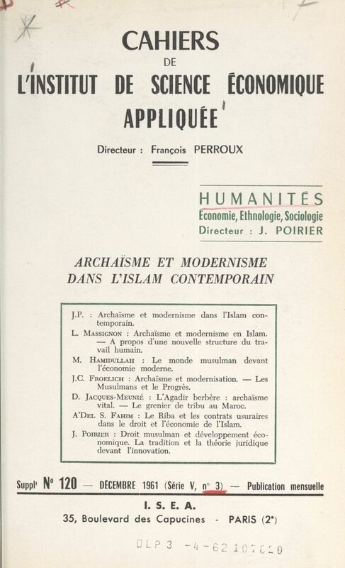 Archaïsme et modernisme dans l'Islam contemporain