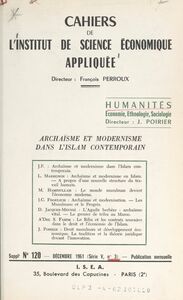 Archaïsme et modernisme dans l'Islam contemporain