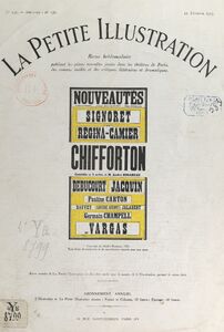 Chifforton Comédie en trois actes, représentée pour la première fois, au théâtre des Nouveautés, le 18 décembre 1924