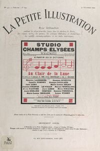 Au clair de la lune Pièce en quatre actes et sept tableaux représentée pour la première fois, le 22 octobre 1929 au Studio des Champs-Élysées