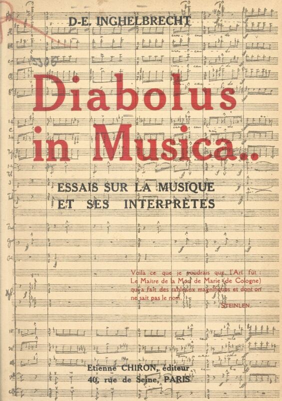Diabolus in musica Essai sur la musique et ses interprètes