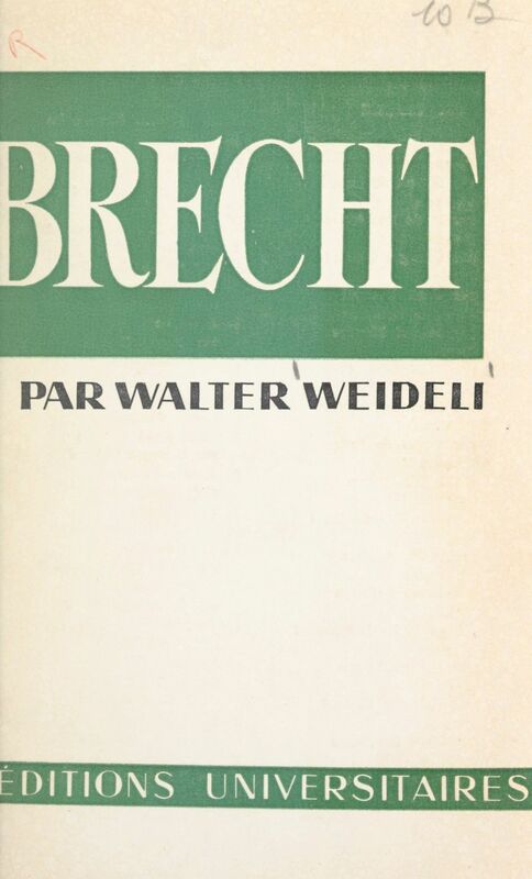 Bertolt Brecht