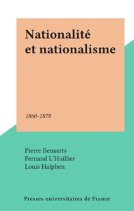 Nationalité et nationalisme 1860-1878