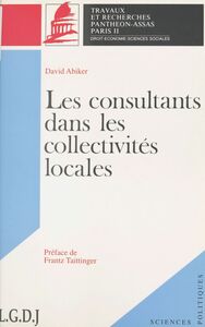 Les consultants dans les collectivités locales