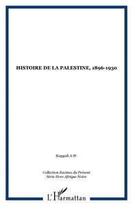 Histoire de la Palestine, 1896-1930