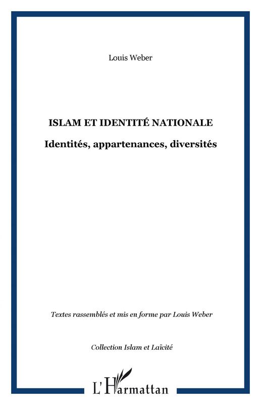 Islam et identité nationale Identités, appartenances, diversités