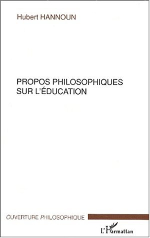Propos philosophiques sur l'éducation