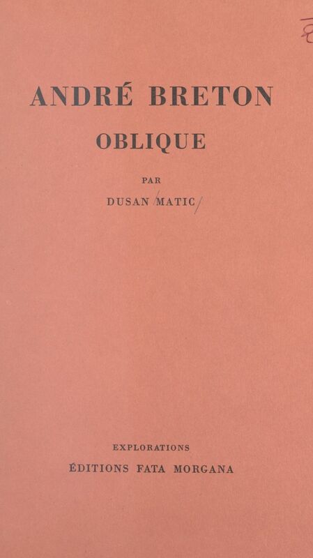 André Breton oblique