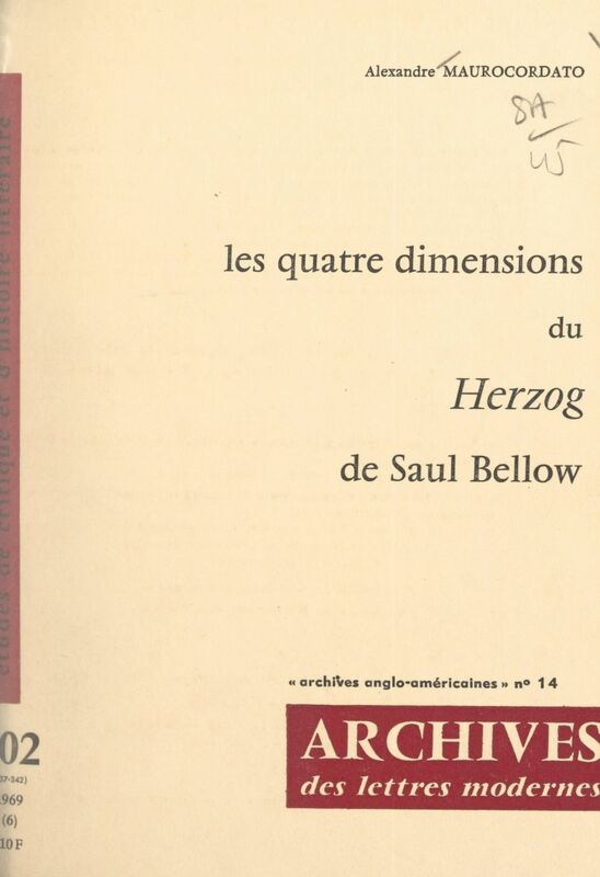 Les quatre dimensions du Herzog, de Saul Bellow