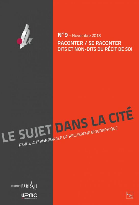 RACONTER / SE RACONTER Le Sujet dans la Cité 9