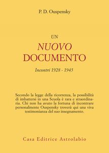 Un nuovo documento Incontri: 1928-1945