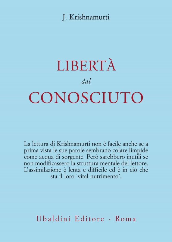 Libertà dal conosciuto