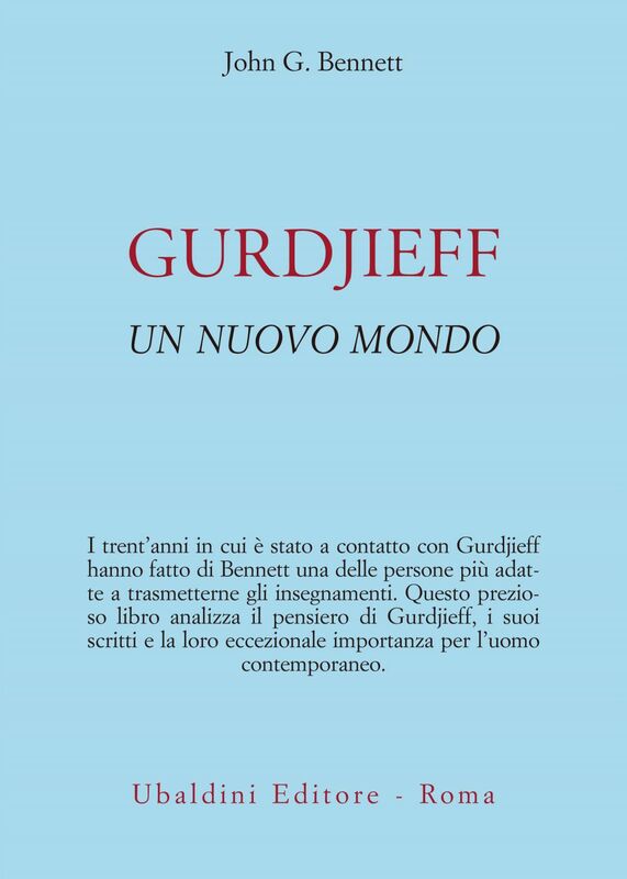 GURDJIEFF Un nuovo mondo