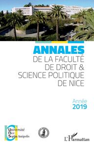 Annales de la faculté de droit & science politique de Nice Année 2019