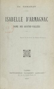 Isabelle d'Armagnac Dame des Quatre-Vallées