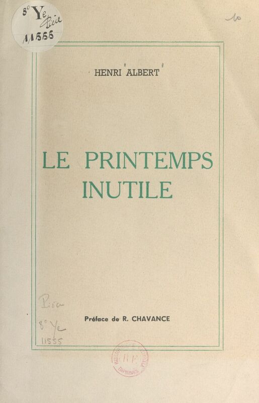Le printemps inutile