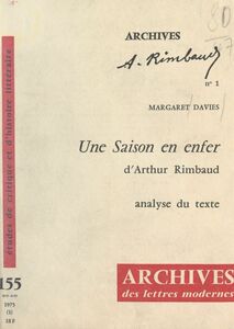 Une saison en enfer, d'Arthur Rimbaud Analyse du texte