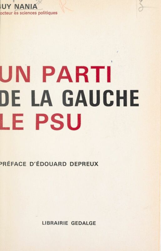 Un parti de la Gauche : le PSU