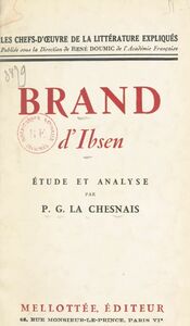 Brand, d'Ibsen Étude et analyse
