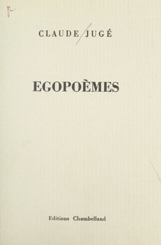 Egopoèmes