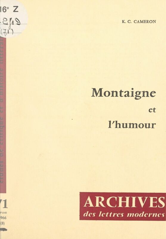 Montaigne et l'humour