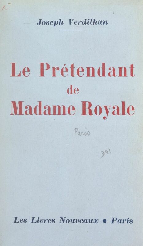 Le prétendant de Madame Royale