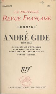 Hommage à André Gide, 1869-1951