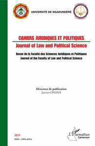 Cahiers juridiques et politiques 2019 Journal of Law and Political Science