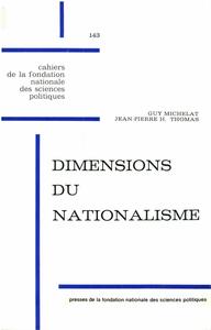 Dimensions du nationalisme Enquête par questionnaire