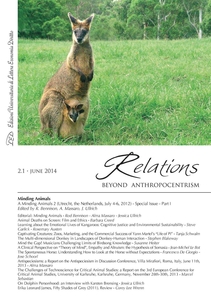 Relations. Beyond Anthropocentrism. Vol. 2 No. 1 (2014). Minding Animals: Part I
