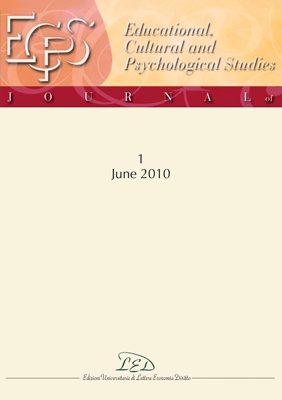 Journal of Educational, Cultural and Psychological Studies (ECPS Journal) No 1 (2010)