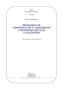 Problemas de lingüística de la adquisición y enseñanza del e/le a italófonos