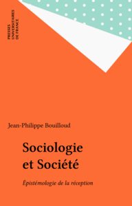 Sociologie et Société Épistémologie de la réception