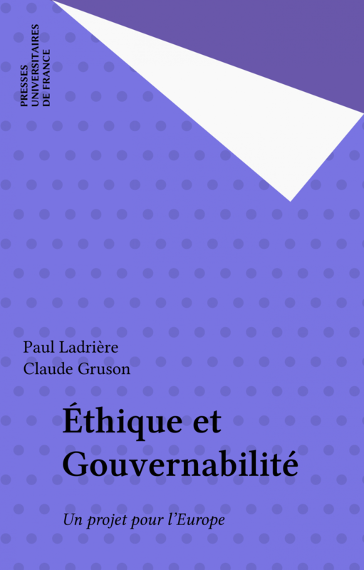 Éthique et Gouvernabilité Un projet pour l'Europe