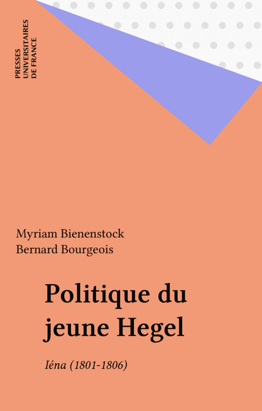 Politique du jeune Hegel Iéna (1801-1806)