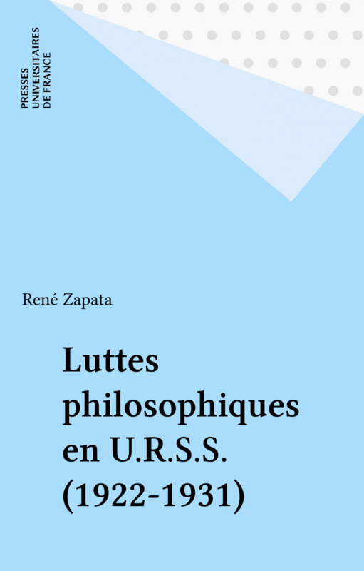 Luttes philosophiques en U.R.S.S. (1922-1931)