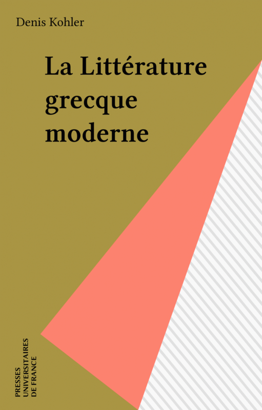 La Littérature grecque moderne