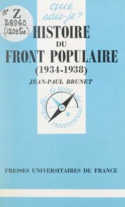 Histoire du Front populaire 1934-1938